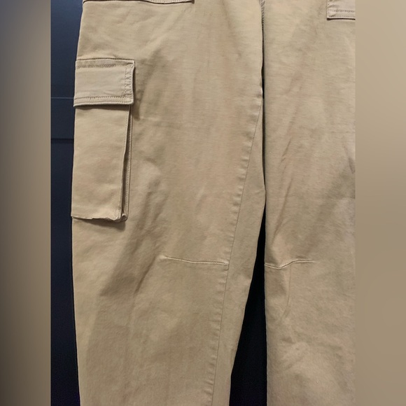 Soulmate Women's Tan Wide Leg Cargo Pants Scandi Girl Cabincore size 12 or 40 eu - Picture 5 of 9